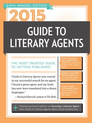 cover image of 2015 Guide to Literary Agents
